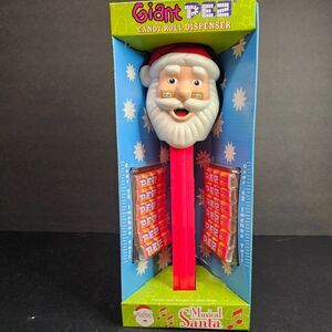 New in Box Giant Musical Santa Pez Vtg 2002 Candy Dispenser 12"